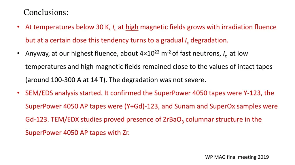 conclusions