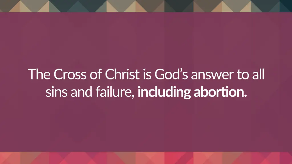 the cross of christ is god s answer to all sins