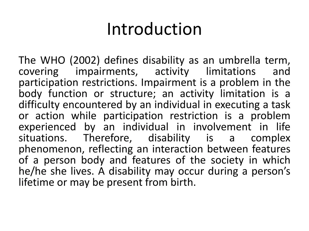 introduction