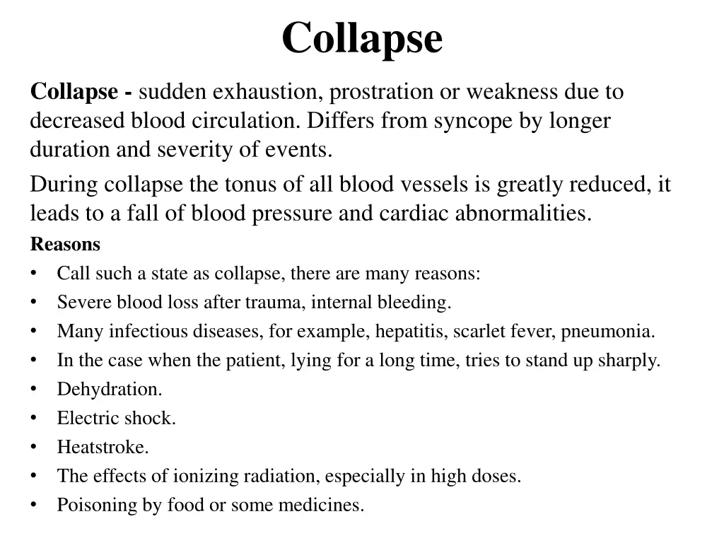 collapse