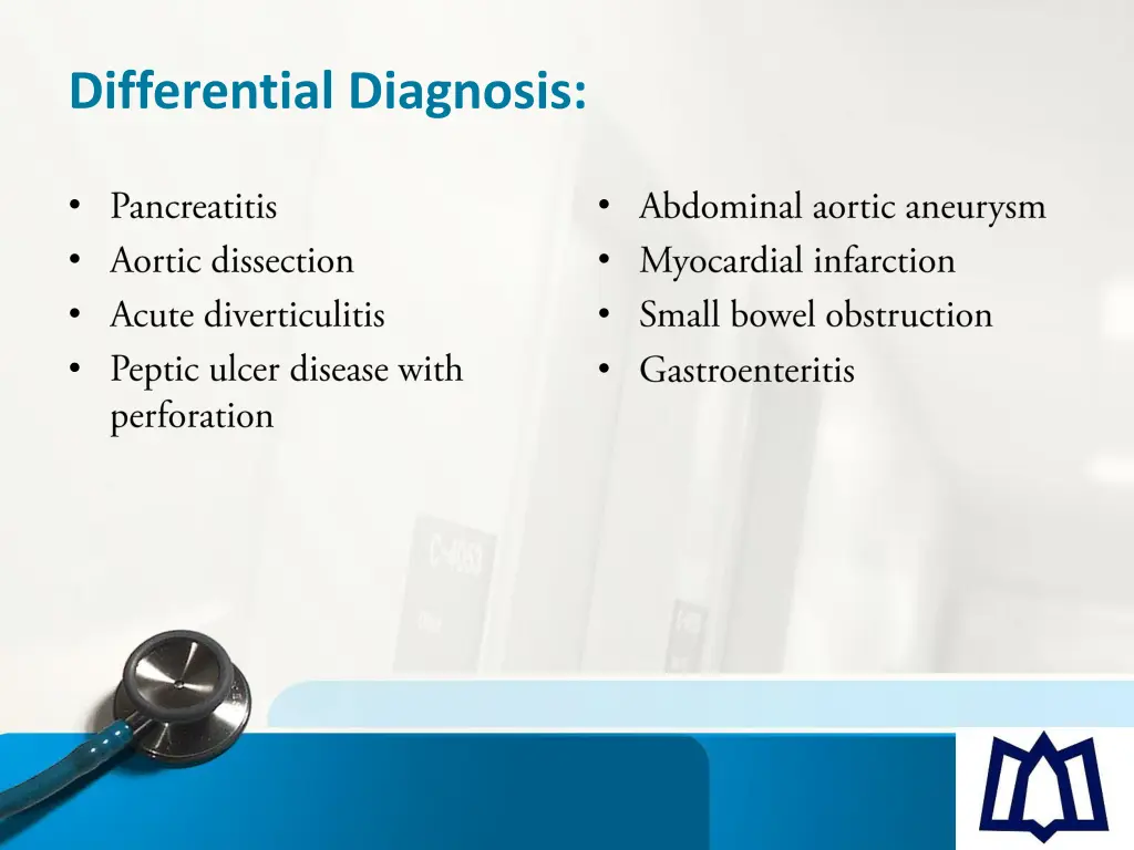 differential diagnosis