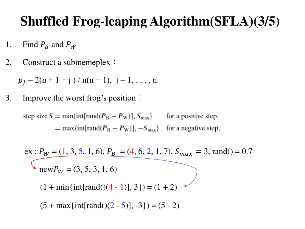 shuffled frog leaping algorithm sfla 3 5