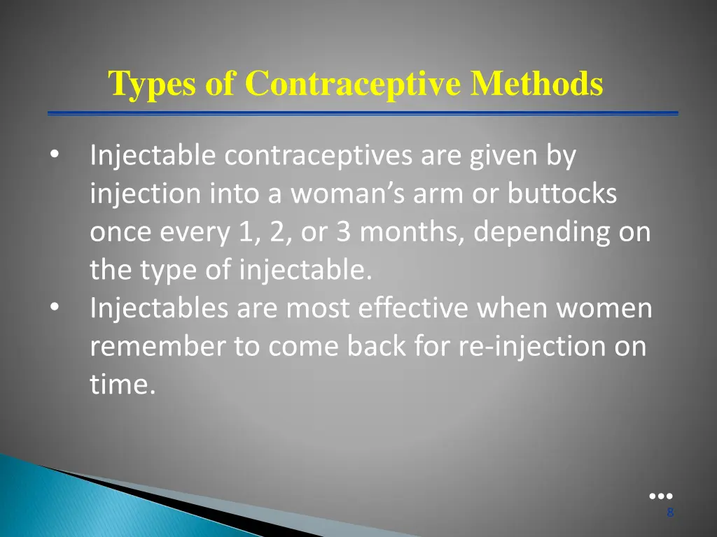 types of contraceptive methods 2