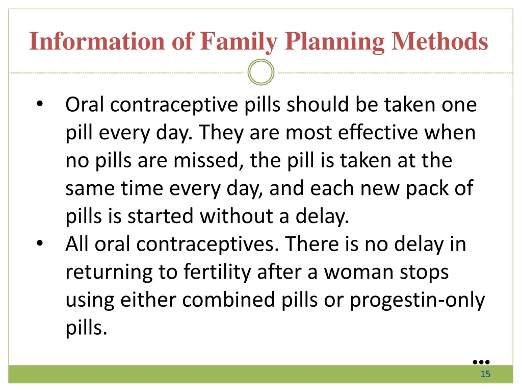information of family planning methods 2