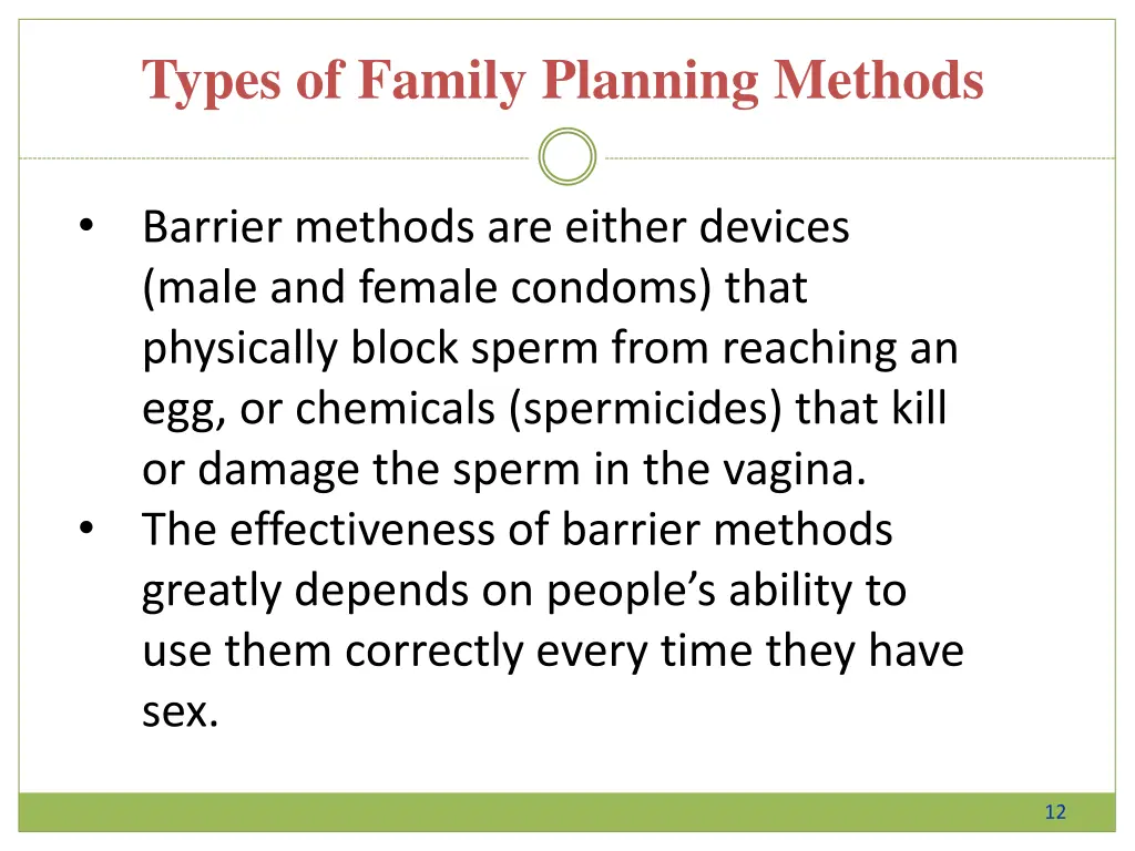 types of family planning methods 6