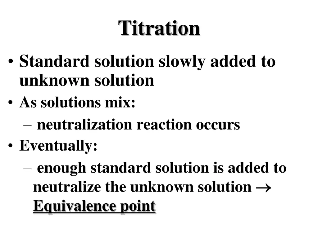 titration