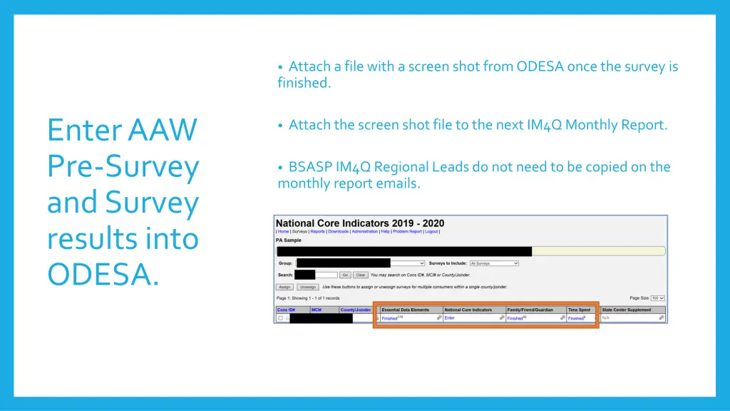 attach a file with a screen shot from odesa once