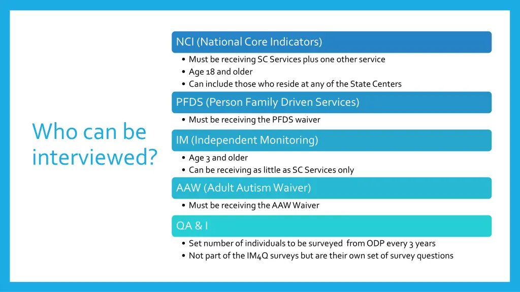 nci national core indicators