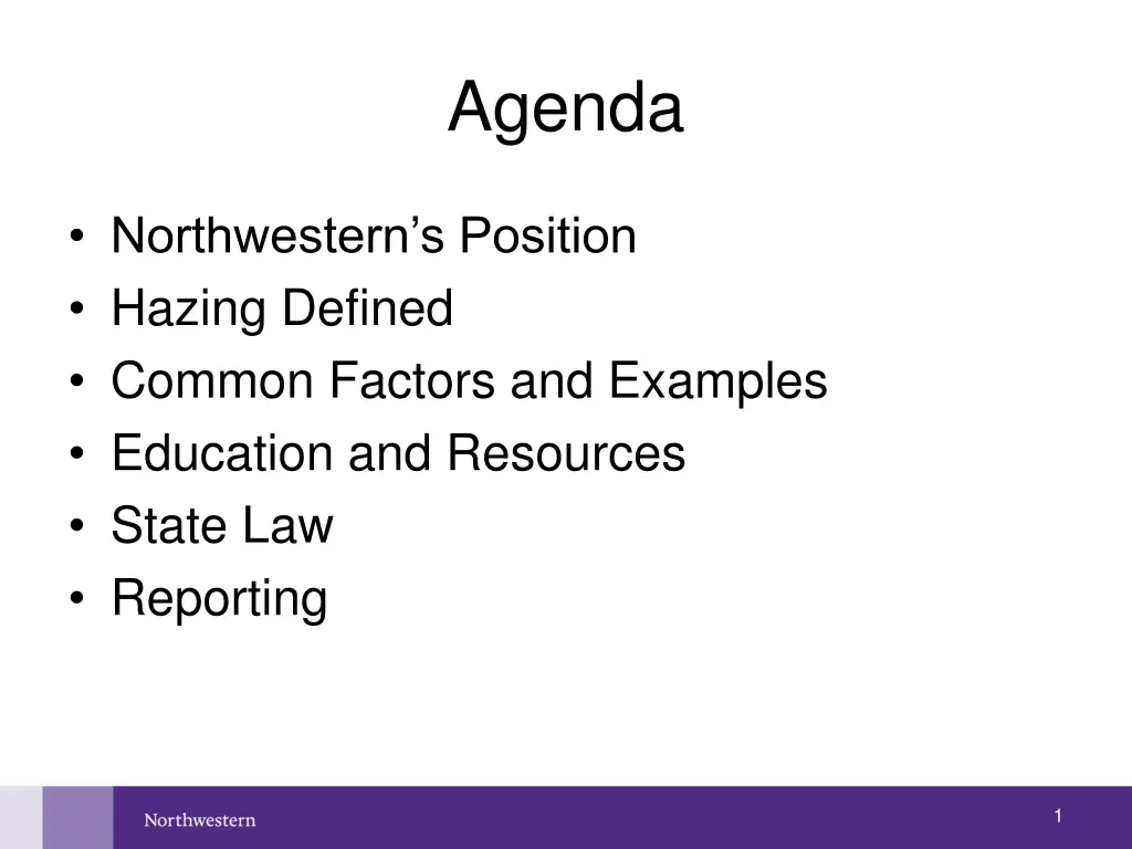 agenda