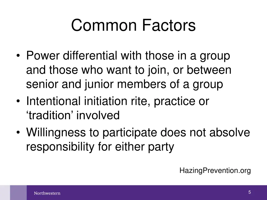 common factors
