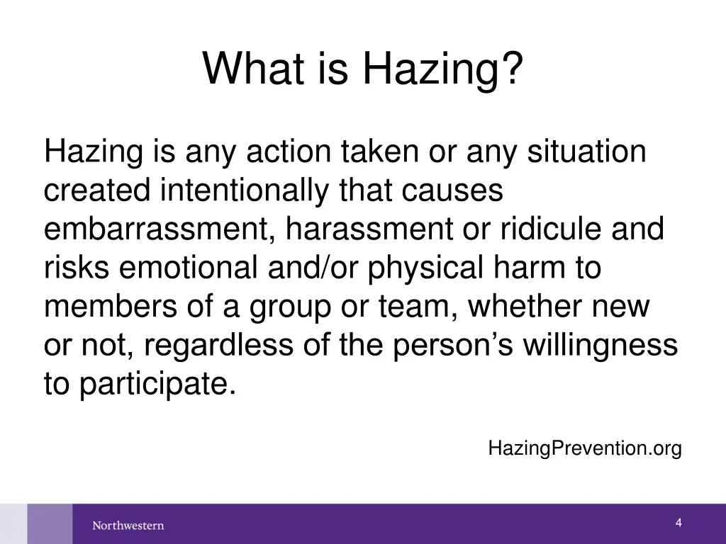what is hazing 1