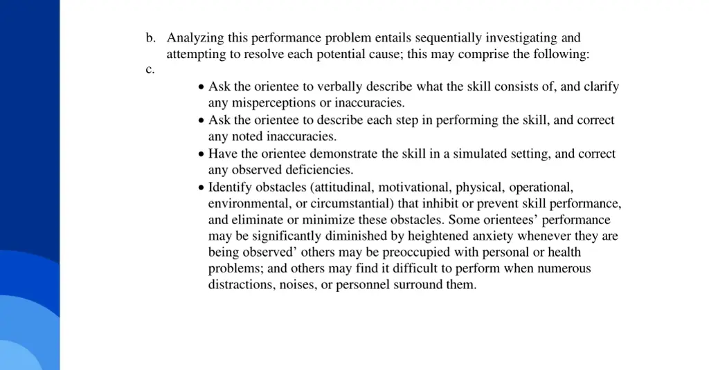 b analyzing this performance problem entails