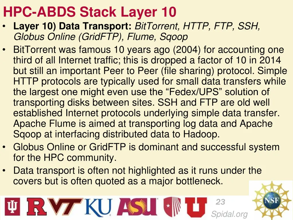 hpc abds stack layer 10 layer 10 data transport