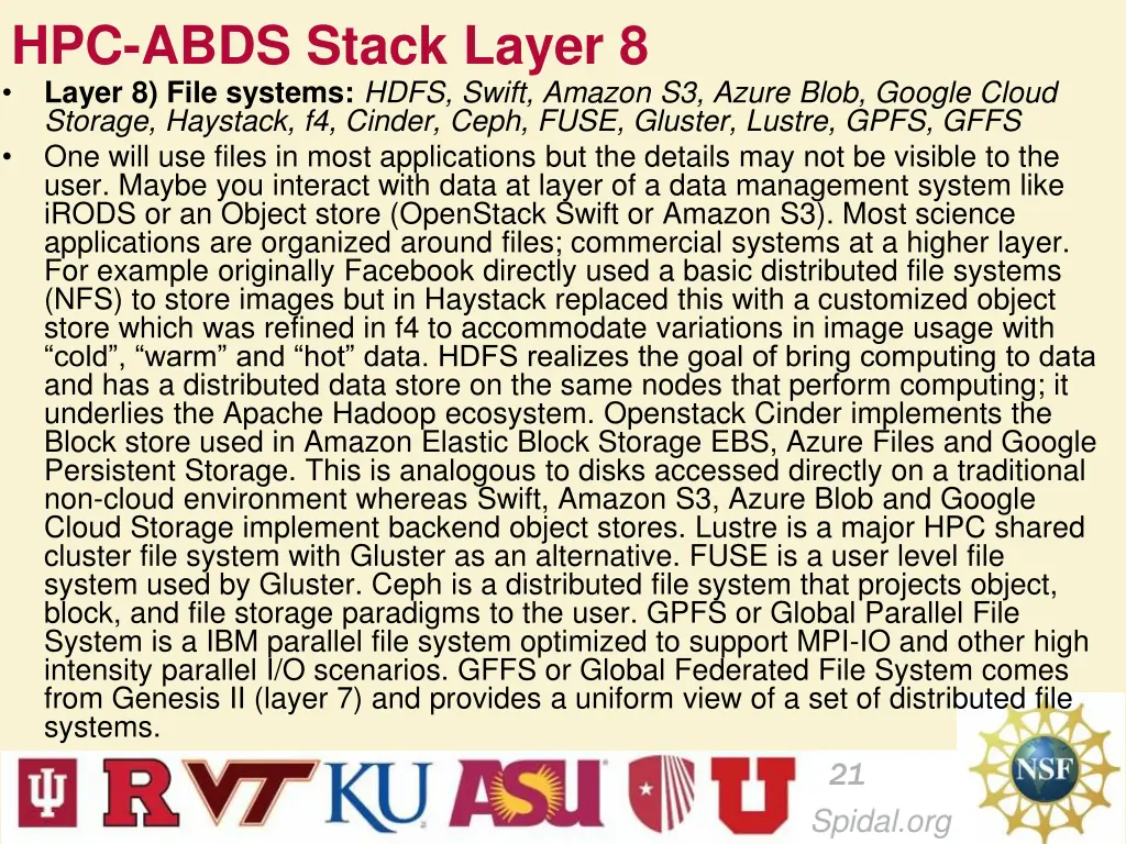 hpc abds stack layer 8 layer 8 file systems hdfs