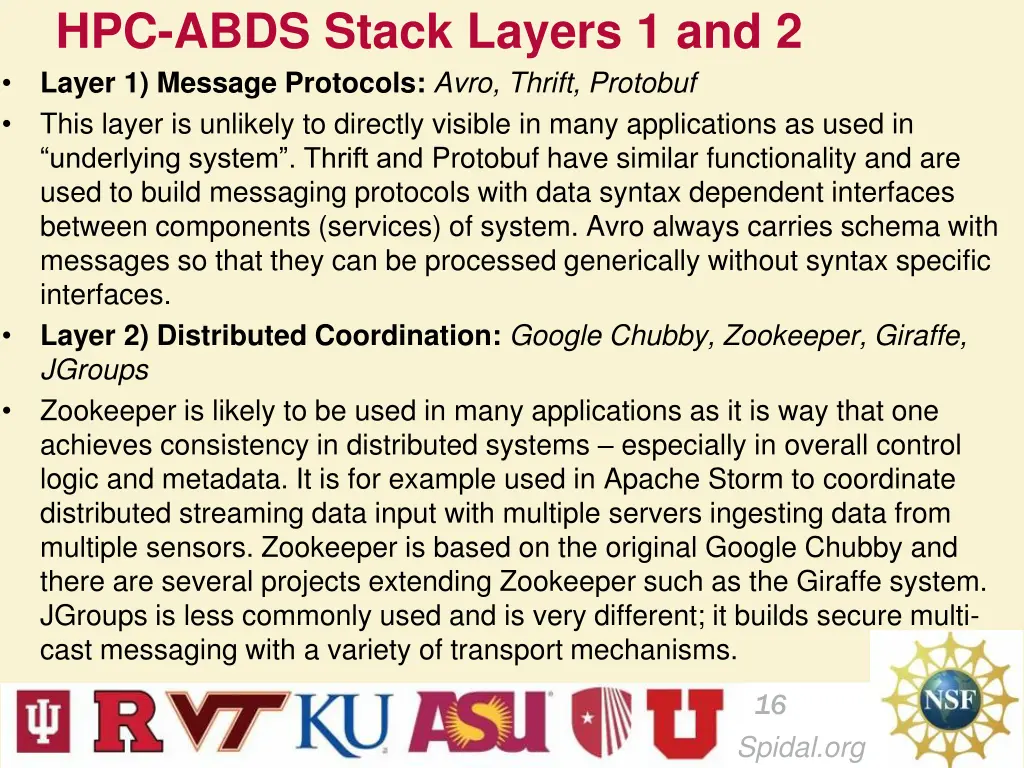 hpc abds stack layers 1 and 2 layer 1 message