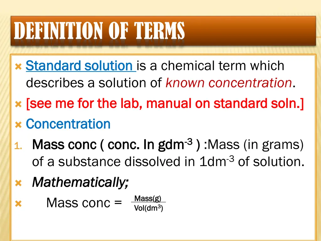definition of terms