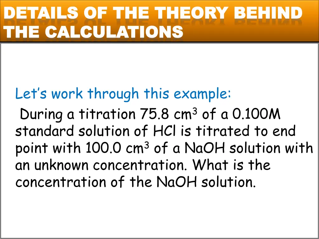 details of the theory behind details