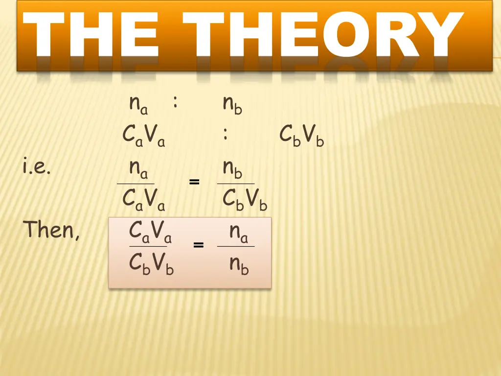 the theory n a c a v a i e n a c a v a then