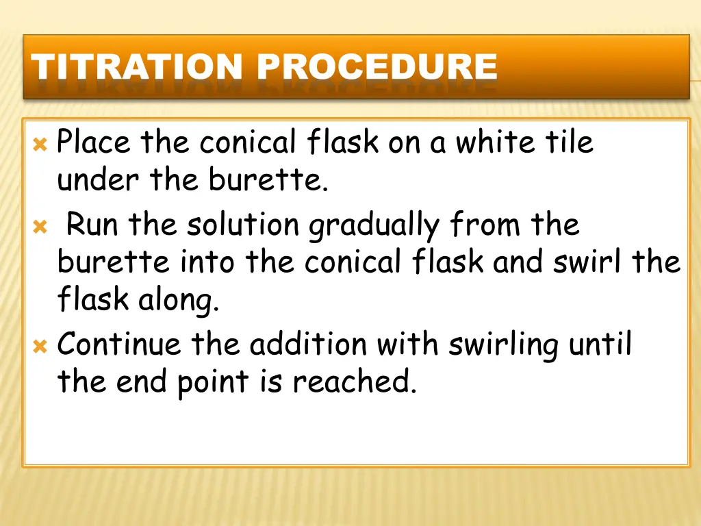 titration procedure 1