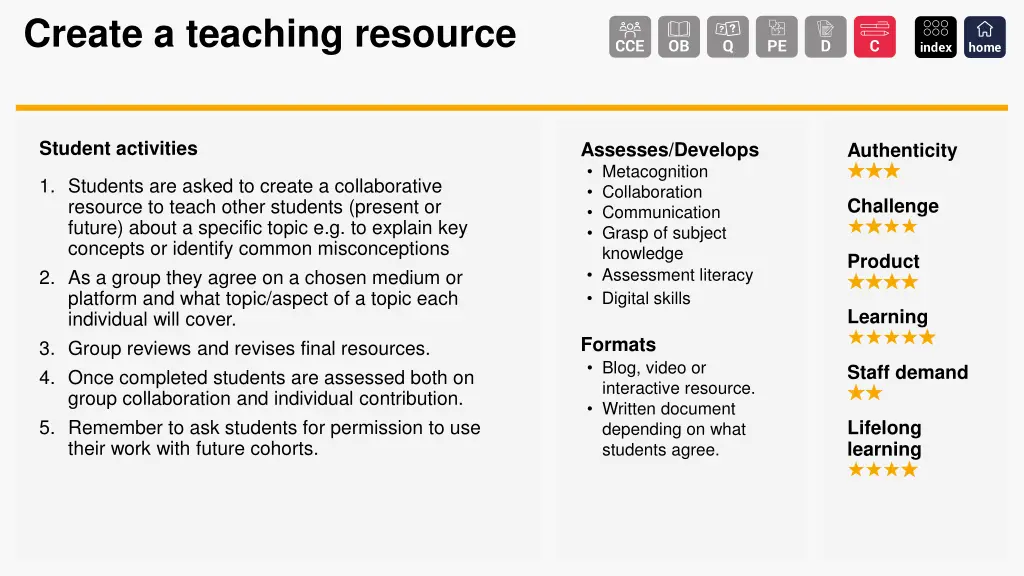 create a teaching resource