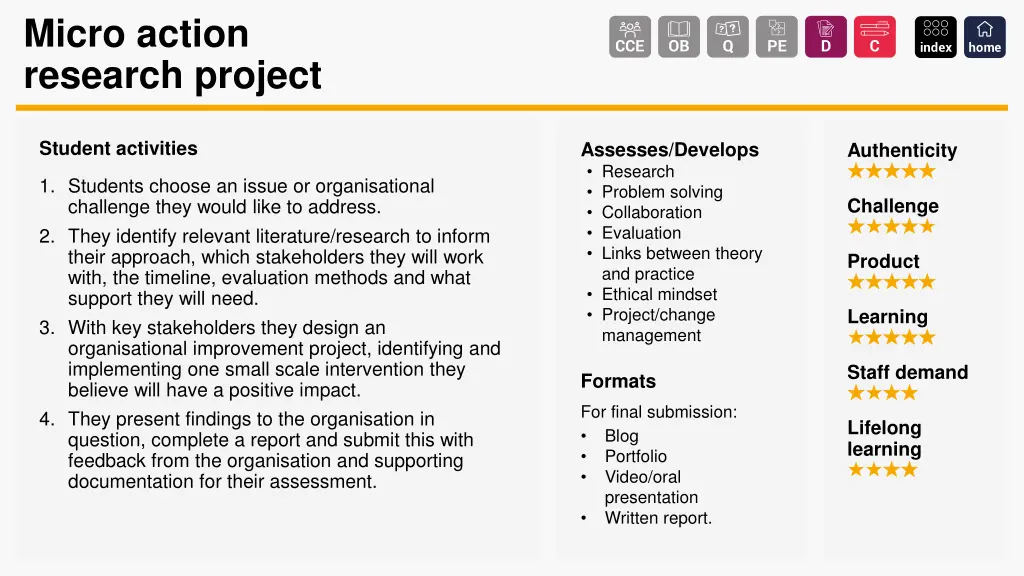 micro action research project