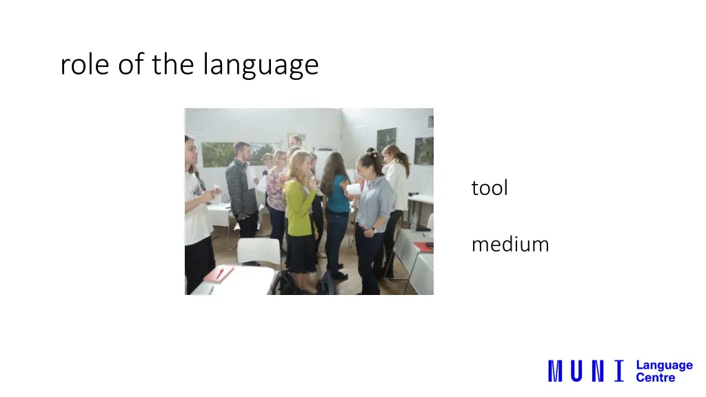 role of the language 1