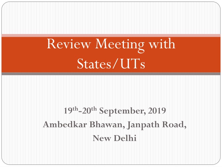 review meeting with states uts