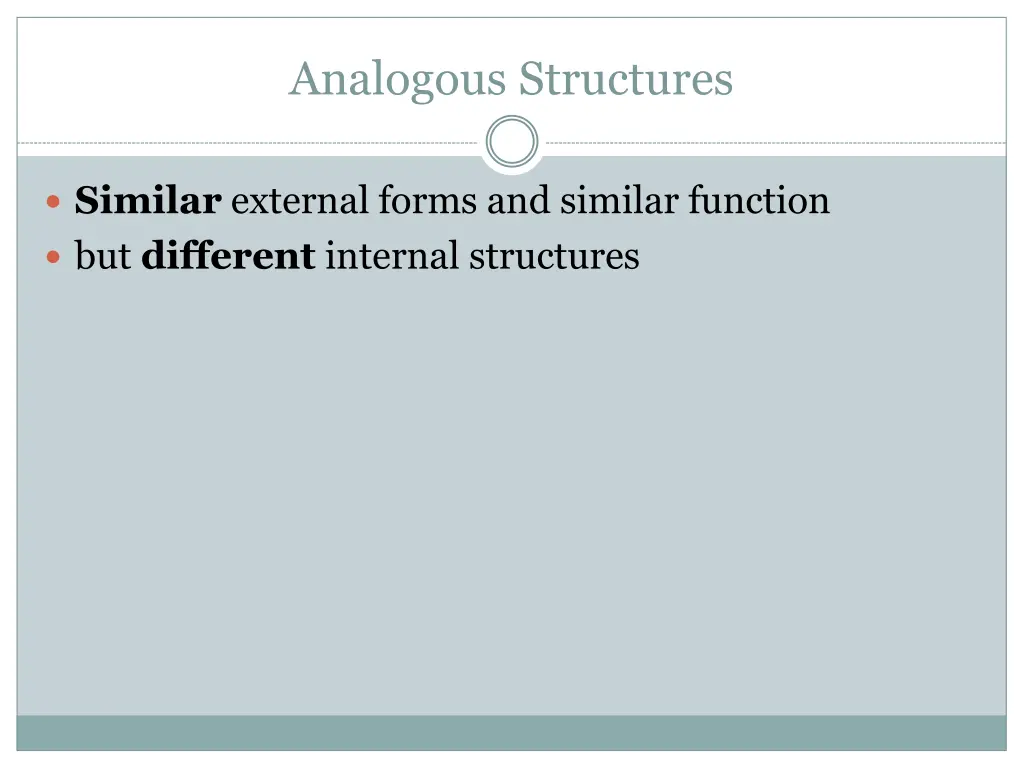 analogous structures