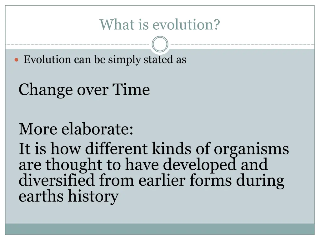 what is evolution