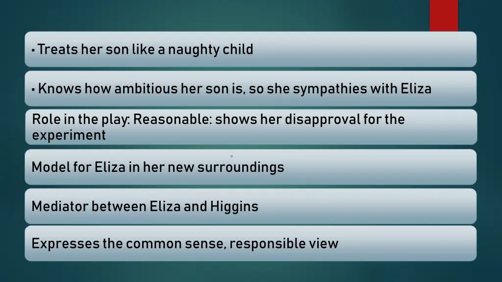treats her son like a naughty child