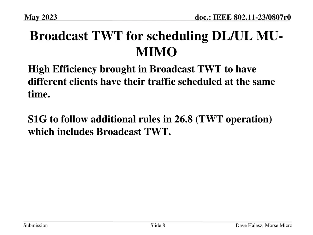 may 2023 broadcast twt for scheduling