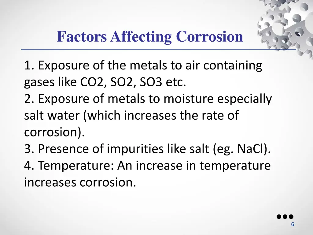 factors affecting corrosion