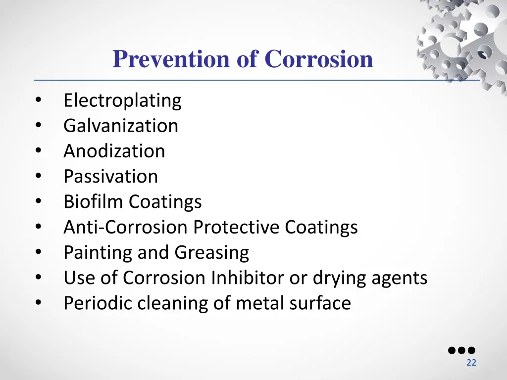 prevention of corrosion 1