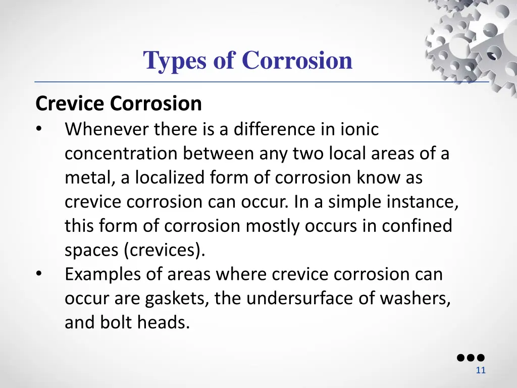 types of corrosion