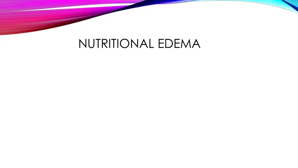 nutritional edema