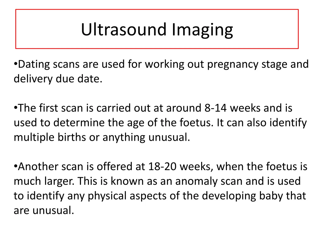 ultrasound imaging