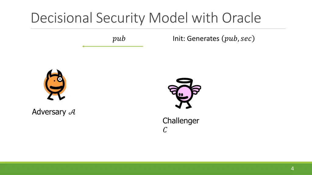 decisional security model with oracle