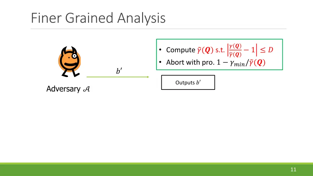 finer grained analysis 1