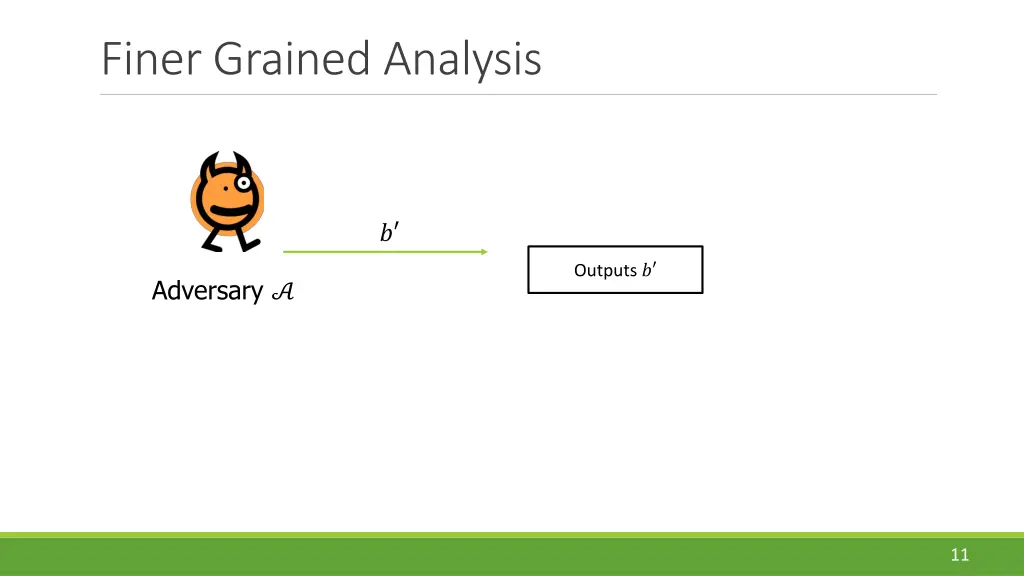 finer grained analysis