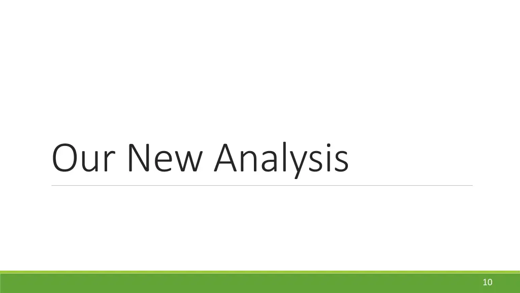 our new analysis