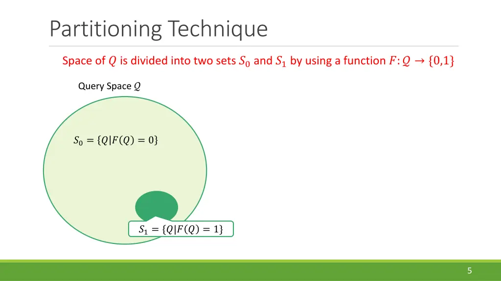 partitioning technique 1