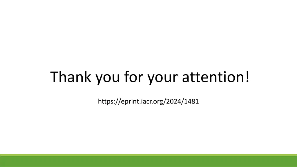 thank you for your attention