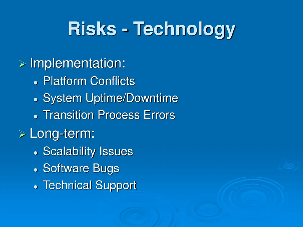 risks technology