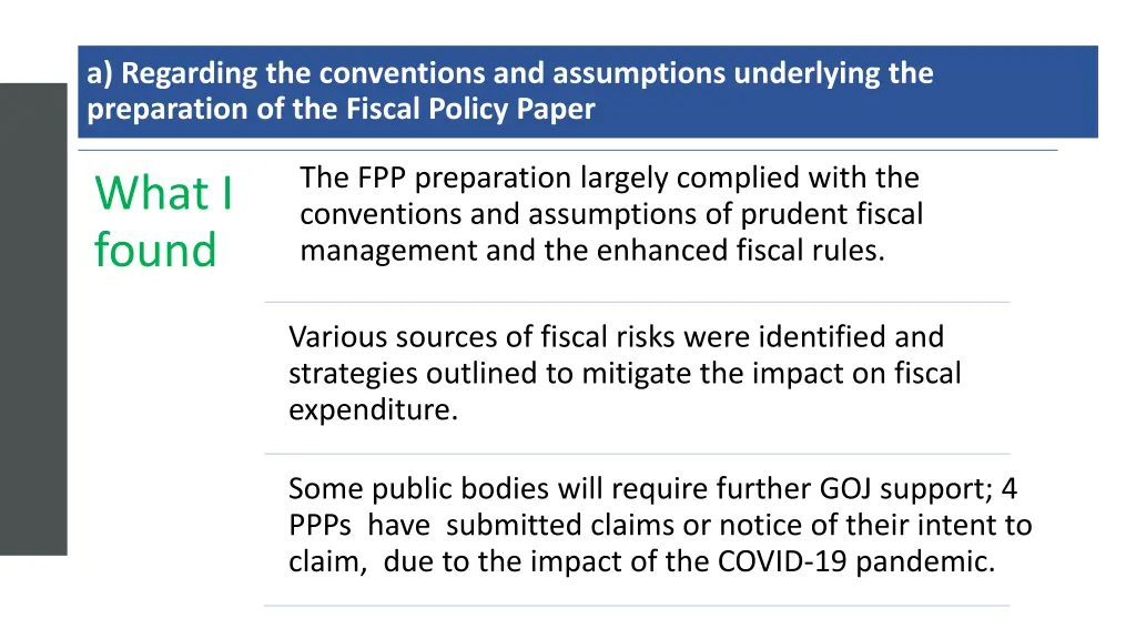a regarding the conventions and assumptions 1