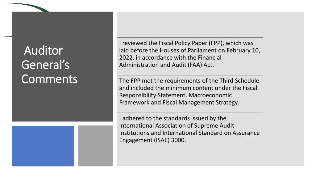 i reviewed the fiscal policy paper fpp which