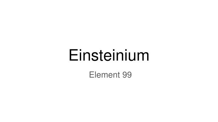 einsteinium