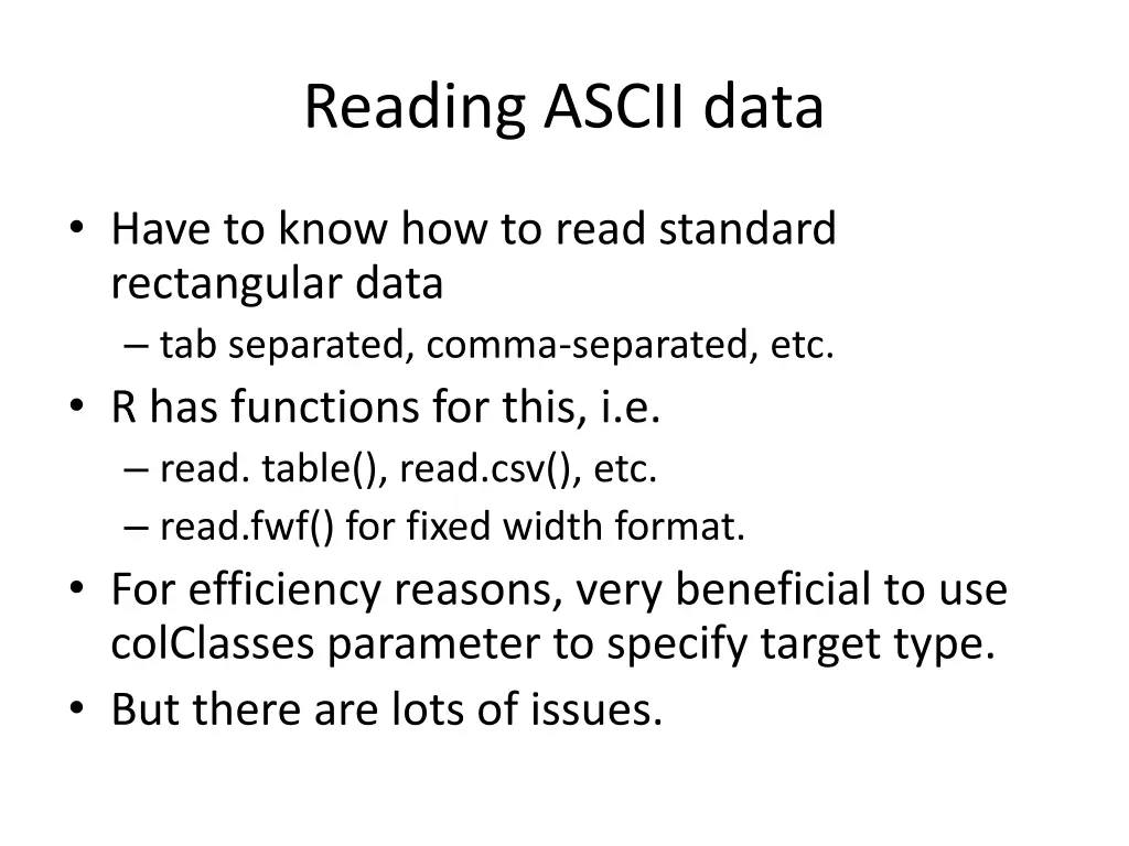 reading ascii data