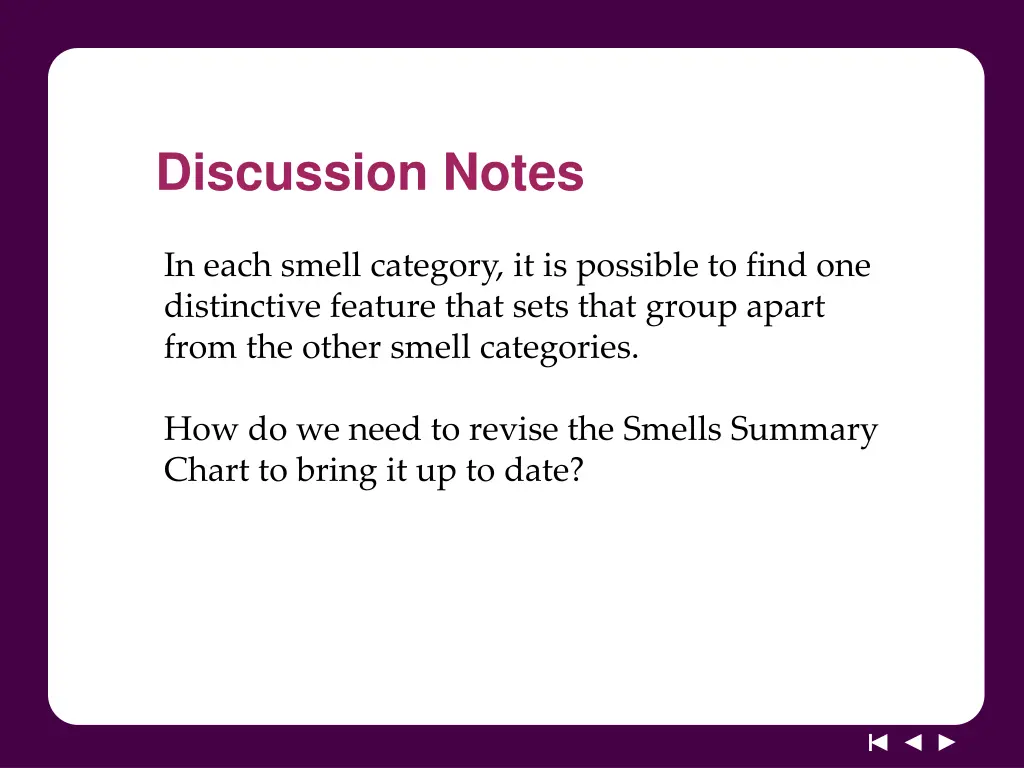 discussion notes