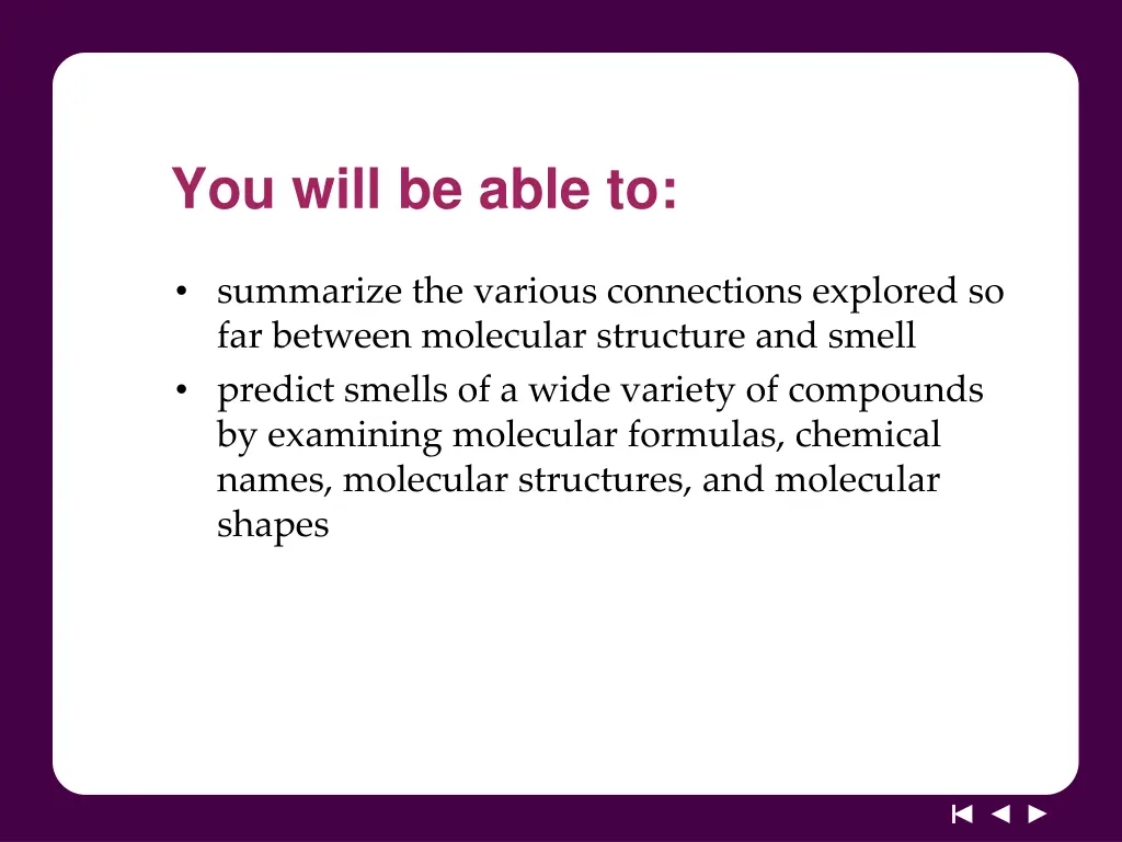 you will be able to