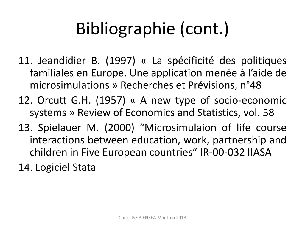 bibliographie cont 1